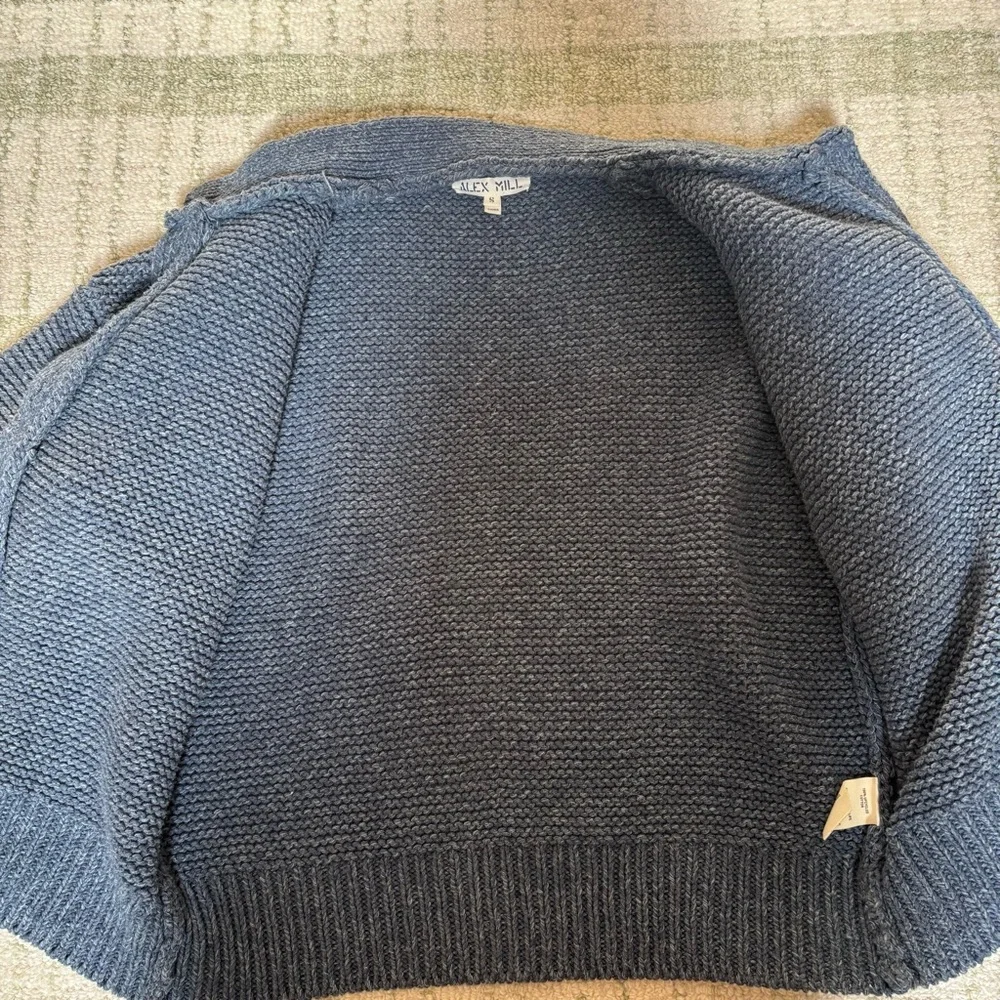 Alex Mill Blue Nico Cardigan - Picture 3 of 7